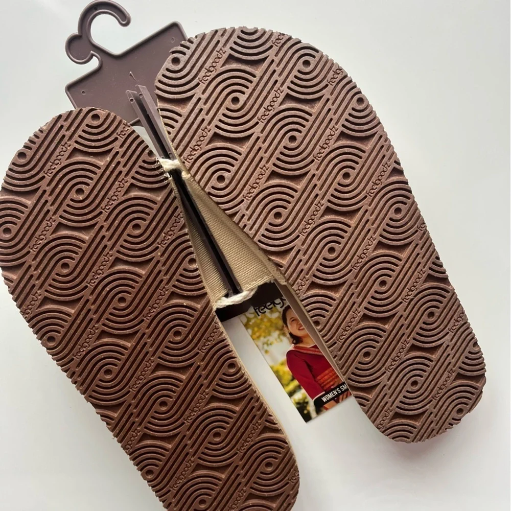 Feelgoodz • NWT Khaki Easy Day Slide On Sandals